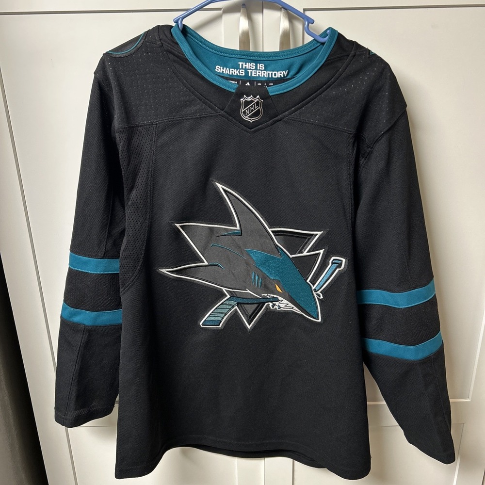 San Jose Sharks Reebok Jersey NHL Hockey Mens Size 42